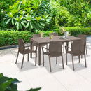 Fubali 6+1 kerti bútor garnitúra szett színben cappuccino színben