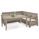 Corfu Relax kerti bútor garnitúra futura asztallal cappuccino