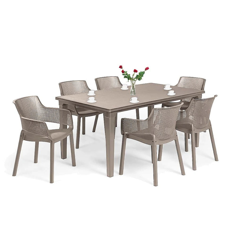 Fulisa 6+1 kerti bútor garnitúra szett cappuccino