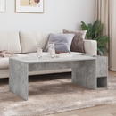 vidaXL Dohányzóasztal Beton Szürke 101,5 x 50 x 37 cm Faanyag