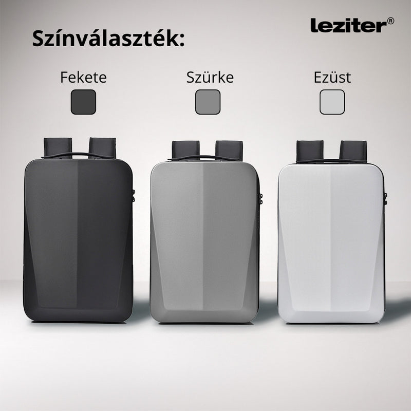 Axen merevített Usb-s laptop hátizsák fekete