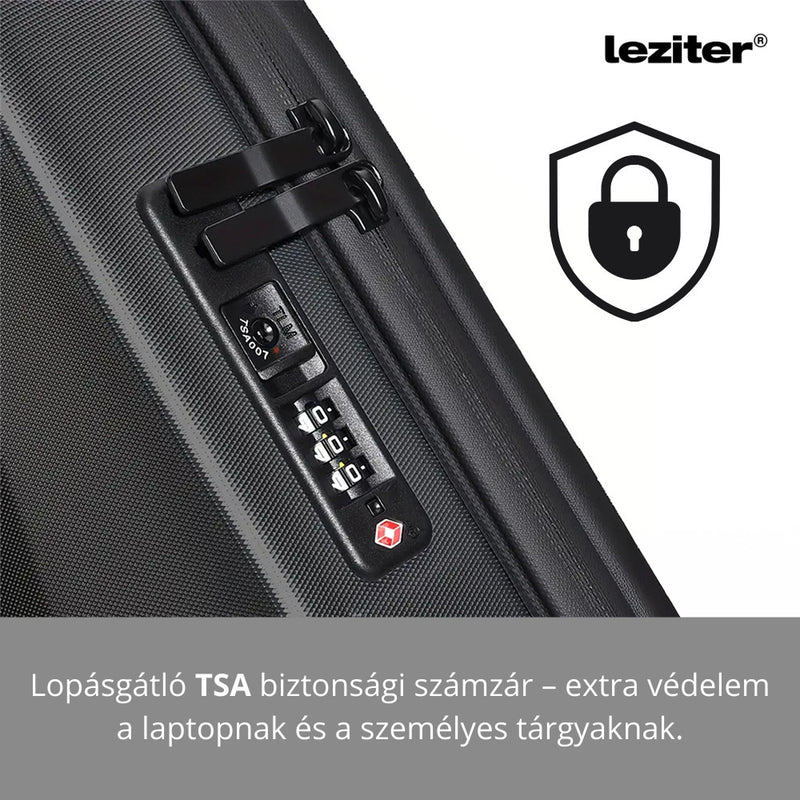 Axen merevített Usb-s laptop hátizsák fekete