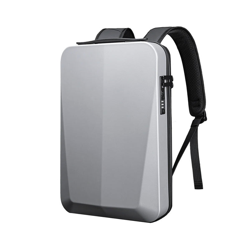 Axen merevített Usb-s laptop hátizsák ezüst