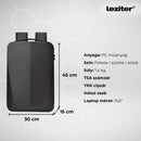 Axen merevített Usb-s laptop hátizsák ezüst