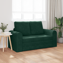 vidaXL Kanapéágy Sötétzöld 148 x 71 x 83 cm Bársony