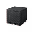 Ice Cube multifunkciós tároló, asztal és puff, grafit színben