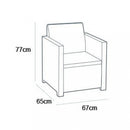 Alabamo Family kerti bútor garnitúra grafit színben