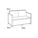 Alabamo kerti bútor garnitúra grafit színben