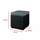 Alabama Party Family kerti bútor garnitúra grafit színben