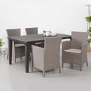 Iowa kerti szék, cappuccino színben, homok párnával