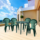 Lisbon 4+1 kerti bútor garnitúra szett zöld