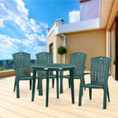 Lisorini 4+1 kerti bútor garnitúra szett zöld