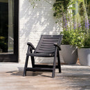 Aruba összecsukható műanyag kerti szék, grafit