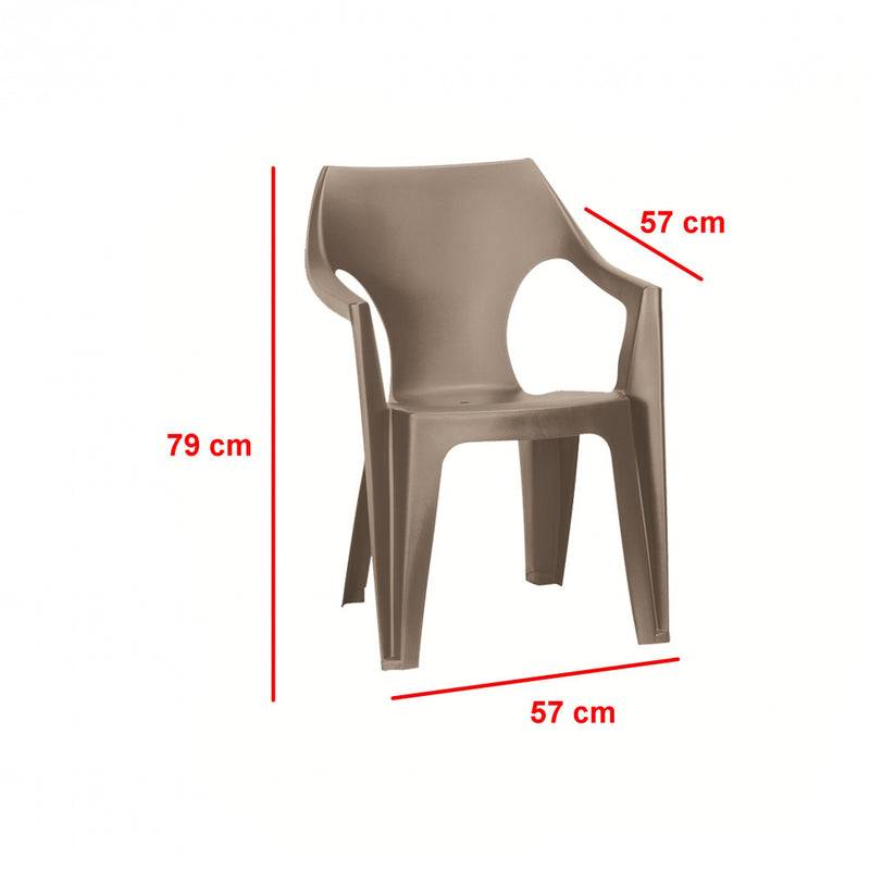 Elte 4+1 kerti bútor garnitúra szett cappuccino színben