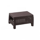 Corfu weekend set kerti bútor garnitúra, barna színben, meleg taupe párnával