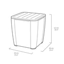 Iowa Balcony kerti bútor garnitúra luzon asztallal grafit