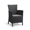 Iowa Balcony kerti bútor garnitúra luzon asztallal grafit