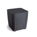 Luzon műanyag kerti asztal grafit