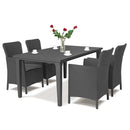 Futon 4+1 kerti bútor garnitúra grafit