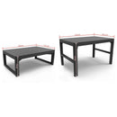 Lyton 4+1 kerti bútor garnitúra grafit