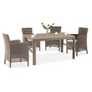 Lyton 4+1 kerti bútor garnitúra cappuccino