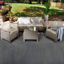 Corfu Love duo kerti bútor garnitúra szett cappuccino színben