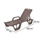 Florida kerti nyugágy cappuccino