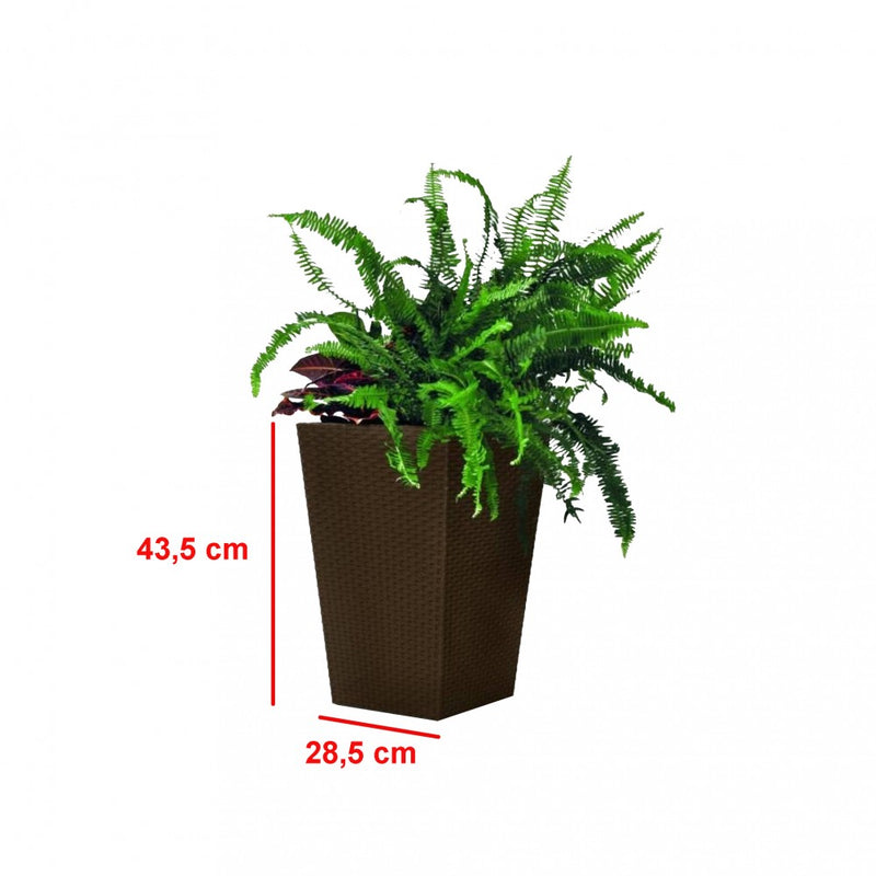 Rattan planter S virágtartó barna