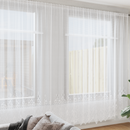vidaXL Csipkés Függöny függönyökkel Fehér 280 x 400 cm Poliészter