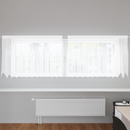 vidaXL Csipkés Függöny függönyökkel Fehér 120 x 300 cm Poliészter
