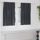 vidaXL Sötétítő függönyök 2 pcs Sötétszürke 140 x 140 cm Bársony