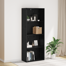 vidaXL Szabadon álló könyvespolc Fekete tölgy 60 x 30 x 151,5 cm