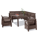 Corfu Fiesta III kerti bútor garnitúra futura asztallal barna