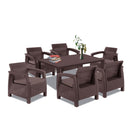 Corfu Relax duo kerti bútor garnitúra futura asztallal barna