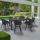 Romy 6+1 kerti bútor garnitúra szett grafit