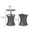 Cool Bar Rattan kerti italtartó asztal, grafit színben