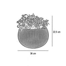 Cozy M felakasztható műanyag virágtartó, barna