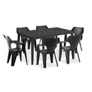 Gironte 6+1 kerti bútor garnitúra szett grafit