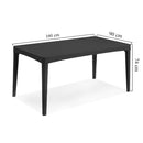 Girona műanyag kerti asztal grafit