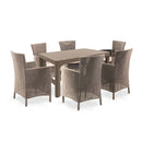 Liowa 6+1 kerti bútor garnitúra szett cappuccino színben