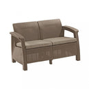 Corfu Lyon 4+1 kerti bútor garnitúra szett cappuccino színben