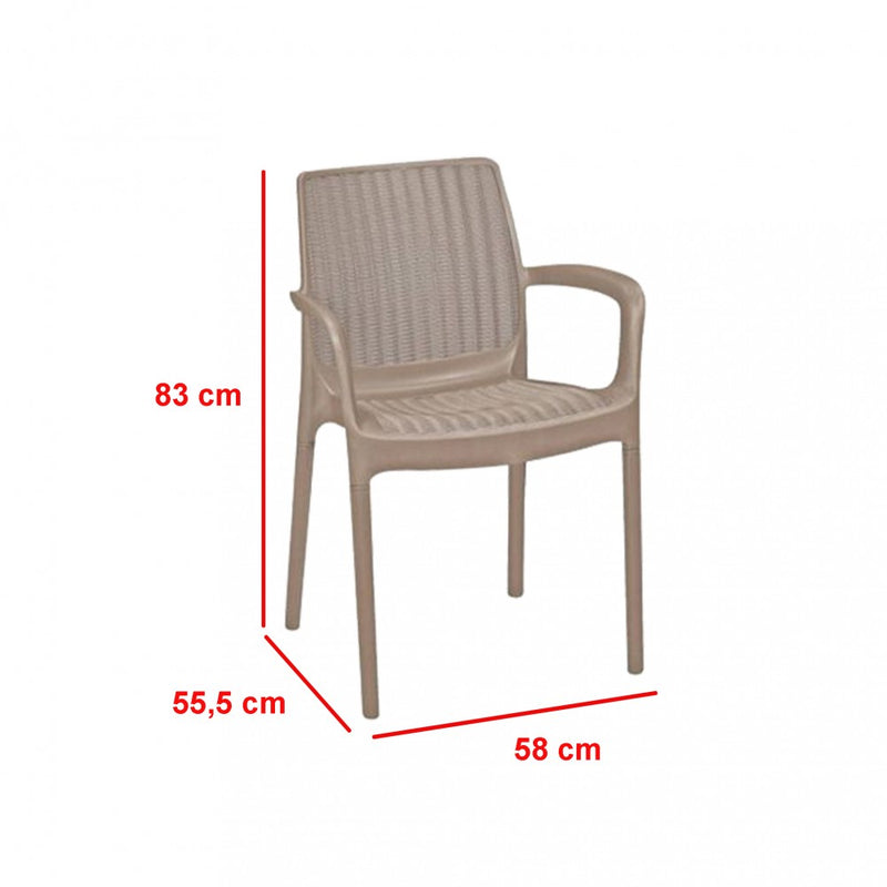 Balion 4+1 kerti bútor garnitúra szett cappuccino színben