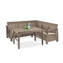 Corfu relax small sarokgarnitúra lyon asztallal cappuccino