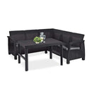 Corfu relax small sarokgarnitúra lyon asztallal grafit