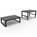 Lyon rattan kerti asztal grafit