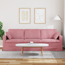 vidaXL Kanapé Rózsaszín 228 x 78 x 80 cm Bársony