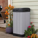 Rockford fa hatású műanyag kültéri szemetes barna 125L