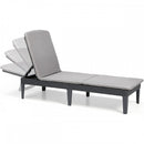 Jaipur kerti nyugágy párnával grafit