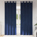 vidaXL Sötétítő függönyök 2 pcs Sötét kék 140 x 225 cm Bársony