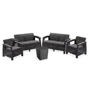 Corfu Big kerti bútor garnitúra luzon asztallal grafit